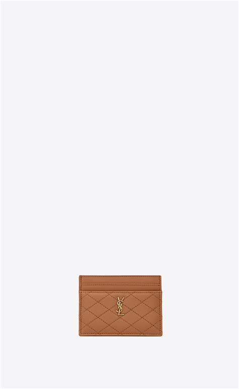 ysl gaby card case|Gaby card case in quilted lambskin .